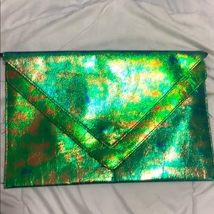 Asos florescent envelope clutch